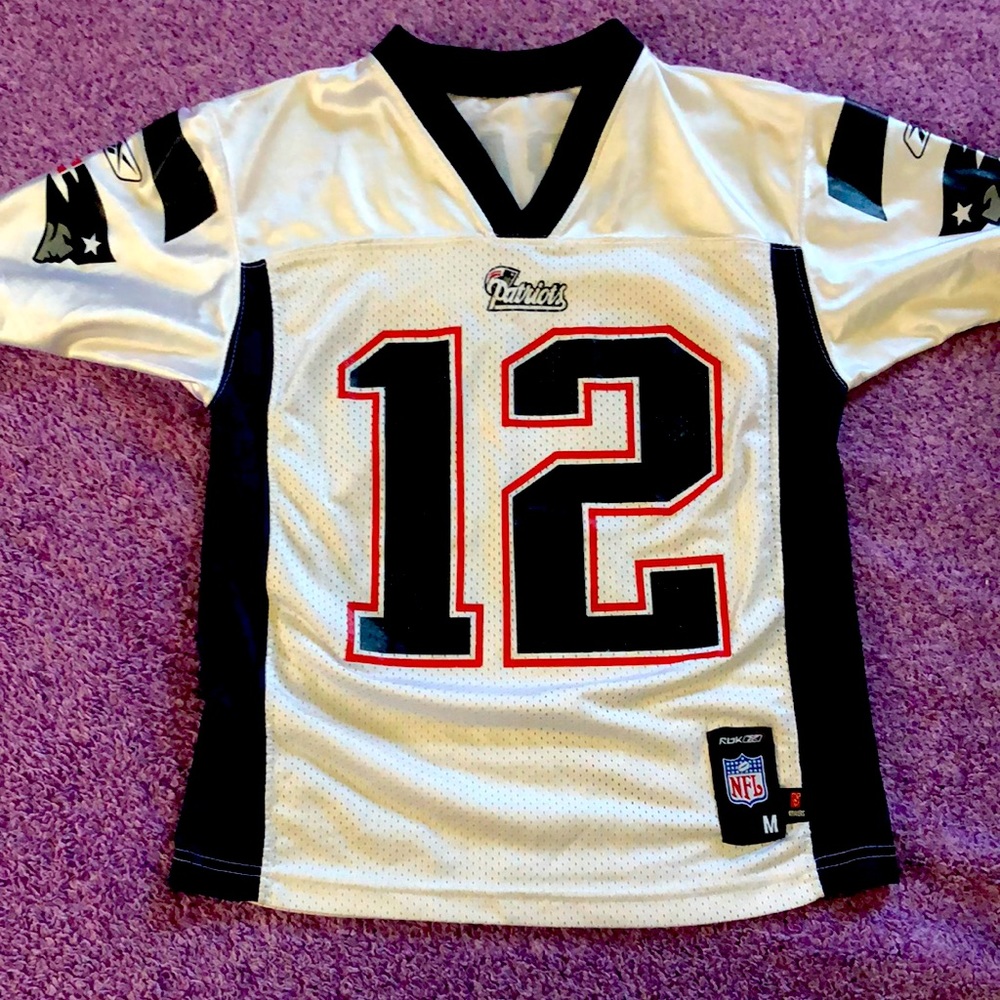 Throwback Tom Brady Patriots jersey M